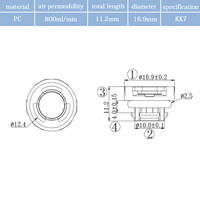 Soupape de ventilation SINRI étanche IP68 résistante à l'huile à fixation rapide pour applications solaires et hydrauliques haute température