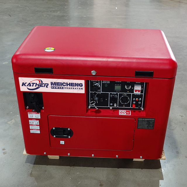 Super Silent 3kva 5kva 8kva 10kva Gasoline Generator 60Hz Frequency 10kw Power Soundproof 20kva 15kw 12kva Petrol Gensets ATS