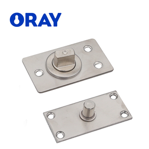Buy Glass Door Hinge, 8Pcs Frameless Glass Door Pivot Hinges Clamp Adjustable Cabinet Pivot Hinge Clip Replacement Kit Fit For 3 6 Mm Free Swinging Glass Door - View #10