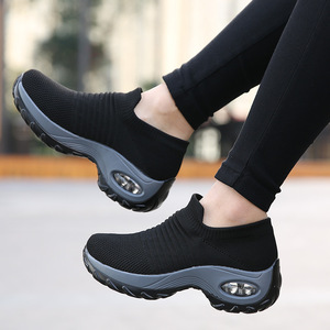 Chaussures à semelle compensée respirantes et imperméables pour femmes, légères et antidérapantes, idéales pour l'automne/le printemps - Product Image 2