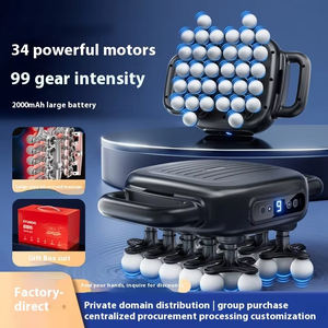 34-Kopf-Faszienpistole Ganzkörper-Muskelmassagegerät für Männer Heimgebrauch Multifunktionales Kraft-Entspannungswerkzeug - Product Image 5