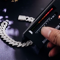Cadena Cubana de Plata 925 Personalizada al por Mayor de 6 8 10 12 15MM, Joyería Hip Hop, Cadena Cubana con Incrustaciones de Moissanita, Collar de Diamantes