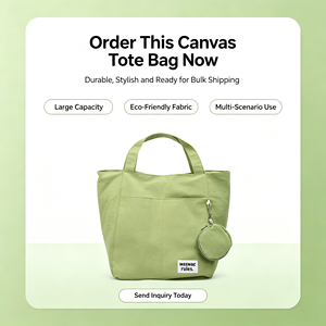 Premium for Brand Fashion Canvas Tote Bag-<b>Heavy</b> <b>Duty</b> Medium/Large Capacity Letter Custom Logo <b>Zipper</b> Closure Hand Length Bag - Product Image 6