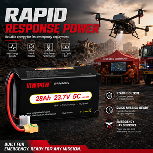 Batterie industrielle pour drone UAV en gros, 280 Wh/kg, 28 Ah, 23,7 V, 6S, 5C, haute puissance, haute qualité, pour drone de livraison logistique - Product Image 1