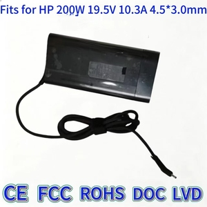 อะแดปเตอร์แปลงไฟ <span class=keywords><strong>HP</strong></span> 200W 19.5V 10.3A รุ่นบาง TPN-DA10 TPN-Q265 TPN-CA03 ใช้ได้กับ <span class=keywords><strong>HP</strong></span> <span class=keywords><strong>Omen</strong></span> 4 5 6 สำหรับแล็ปท็อปเกมมิ่ง - Product Image 1