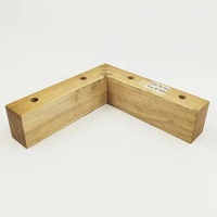 Pieds de canapé en bois massif de forme triangulaire, modernes et personnalisés, pour salon, chambre, écoles, hôpitaux, salle à manger - Marque EFS