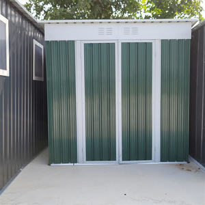 Tout nouveau hangar de jardin de stockage <span class=keywords><strong>en</strong></span> métal préfabriqué moderne <span class=keywords><strong>bois</strong></span> traité sous pression extérieur pour le stationnement de voiture Type naturel <span class=keywords><strong>toit</strong></span> <span class=keywords><strong>plat</strong></span> - Product Image 3