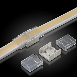 Connecteur rapide étanche en forme de L pour bandes <span class=keywords><strong>LED</strong></span> COB 8mm 10mm couleur unique CCT <span class=keywords><strong>RGB</strong></span> - Product Image 4