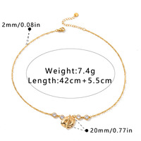 Collier et bracelet en acier inoxydable plaqué or 18 carats Novirassine pour femmes, bijoux sertis de zircon, cadeau souvenir d'anniversaire