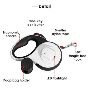 Kangdarpet Best-selling Pet <b>Dog</b> Teddy Automatic Telescopic Leash, cat and <b>Dog</b> Leash, 3m Outdoor <b>Dog</b> Walking Leash - Product Image 3