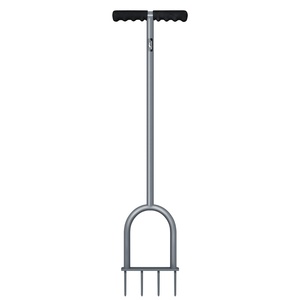 Aérateur de carottage de pelouse à 4 fourches Outil d'aération de noyau de bouchon de <span class=keywords><strong>gazon</strong></span> - Product Image 1