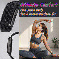 Bracelet connecté IA sans écran, étanche IP68, contrôle via application Wi-Fi, suivi de la fréquence cardiaque, du sommeil et de l'activité, bracelet de sport