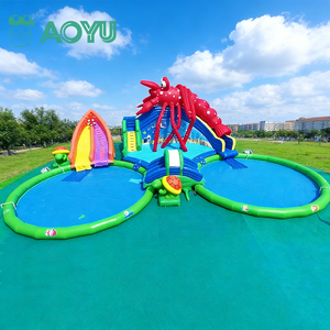 AOYU Toboganes de Agua Inflables Personalizados, <span class=keywords><strong>Atracciones</strong></span> Acuáticas para <span class=keywords><strong>el</strong></span> Hogar, Juegos para Parques Infantiles, Casa de Brinco - Product Image 1