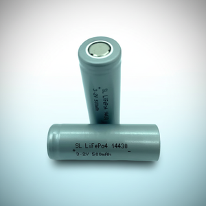 Sel Baterai LiFePO4 3.2v 500mAh Daur Ulang, Pasokan Massal, Baterai Lithium Ion Silinder Isi Ulang 14430, Paket Baterai PVC - Product Image 1