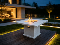Brasero d'extérieur, foyer décoratif, poêle de chauffage pour jardin, terrasse, cour et balcon