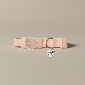 S Rosa sólido patrón elegante moderno lujo estilo impermeable perro Collar personalizado y duradero al por mayor para perros - Product Image 1