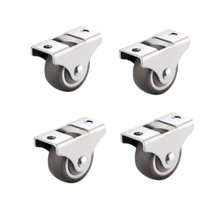 Mini <span class=keywords><strong>ruedas</strong></span> giratorias 1,5 pulgadas rodamiento de bolas silencioso TPE <span class=keywords><strong>ruedas</strong></span> giratorias de perfil bajo <span class=keywords><strong>para</strong></span> muebles gabinete rodante cajón de <span class=keywords><strong>cama</strong></span> <span class=keywords><strong>nido</strong></span> - Product Image 1