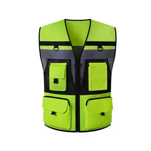 Chaleco de Seguridad Reflectante de Alta Visibilidad, Transpirable, con Múltiples Bolsillos, Ropa de Trabajo - Product Image 3