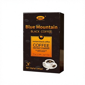 <span class=keywords><strong>Café</strong></span> noir instantané <span class=keywords><strong>Blue</strong></span> <span class=keywords><strong>Mountain</strong></span> sans sucre pour le commerce extérieur transfrontalier, boîte de 30g, 10 sachets, grains fins, vente <span class=keywords><strong>en</strong></span> gros - Product Image 1