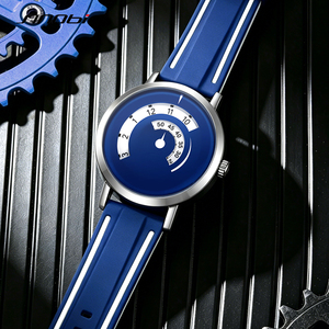 Montre de sport décontractée pour homme, bracelet en silicone, mouvement à quartz haute précision, étanche 3 ATM, prête à être expédiée, montre masculine avec boîte - Product Image 5