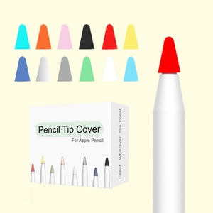 Factory 8 pcs Soft Silicone Tip Case Nib Cover Protector with Retailing Box For Apple iPad Pencil 1 2 Generation