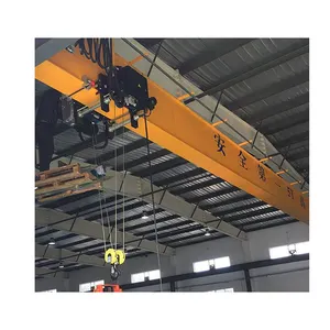 Rail mounted top running single girder electric hoist bridge crane