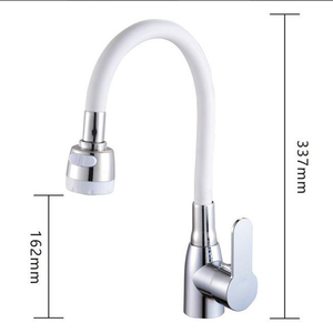 Modern <strong>Pull</strong> Down <strong>Sprayer</strong> Kitchen Faucet Black Sink Taps with Cold Water Tap Mixer - Product Image 6