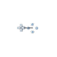 Pièce de rechange pour manette PS5 : Bouton directionnel en cristal, fonction D-pad, touches ABXY et levier analogique pour Astro Bot PS5