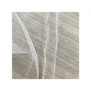 china knitted manufacturer 100% polyester hard tulle net micro mesh fabric for lining