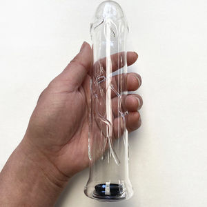 Sûr Transparent cristal rempli d'eau creux verre chatte gode Anal godemichet Anal Anus jouets sexuels pour Couple homme femmes lesbiennes - Product Image 6