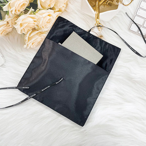 IDEA GIFT Promotional Custom Gift Bags with logo <b>Drawstring</b> Bow Tie Satin Gift <b>Pouch</b> Reusable Luxury Satin Bags for Jewelry - Product Image 6