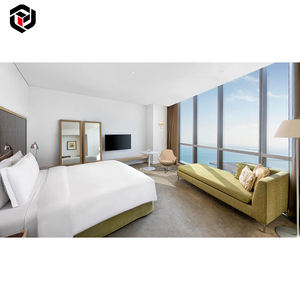 Ensemble de meubles de chambre d'hôtel <span class=keywords><strong>Hilton</strong></span> Garden Inn 4 étoiles sur mesure de luxe moderne en bois de qualité E1 pour appartement à Dubaï - Product Image 4