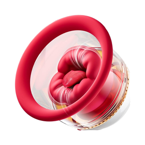 Üçü bir arada sevimli USB güç vajinal dil yalama vibratör düğme ağız Masturbator oyuncak dudak g-noktası - Product Image 1