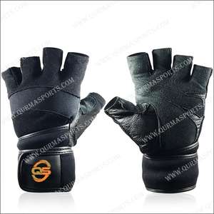 Logo personnalisé Gants de sport en néoprène résistant pour l'haltérophilie Fitness entraînement en cuir véritable respirant caractéristique - Product Image 4