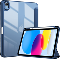 IPad 10.2 pouces 10e génération étui de protection ultra-mince-support magnétique et couverture de veille/réveil (modèles # A2696, A2757, A2777)