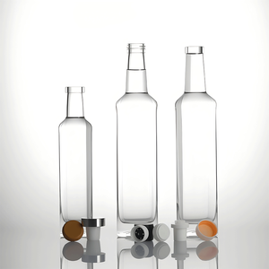 Bouteille à liqueur <span class=keywords><strong>en</strong></span> verre extra clair Super Flint, scellée au bouchon, pour Vodka, Whisky, Gin, <span class=keywords><strong>Rhum</strong></span>, Tequila, avec logo personnalisé, vente <span class=keywords><strong>en</strong></span> <span class=keywords><strong>gros</strong></span> - Product Image 1