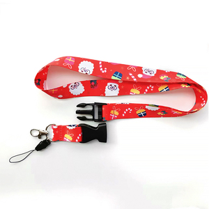 Lebei Custom Printed Polyester Lanyard Popular Key Lanyard with ID Card Badge Holder Made From Durable Nylon