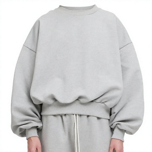 Sudaderas de Cuello Redondo para Hombre, Personalizadas con Bordado, Forradas, Corte Regular, Tejido Grueso, Ecológicas, para Otoño - Product Image 4