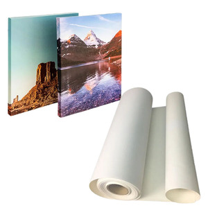 Rollo de <span class=keywords><strong>lienzo</strong></span> de impresión digital de <span class=keywords><strong>gran</strong></span> <span class=keywords><strong>formato</strong></span> para impresión de inyección de tinta 260g poliéster - Product Image 1