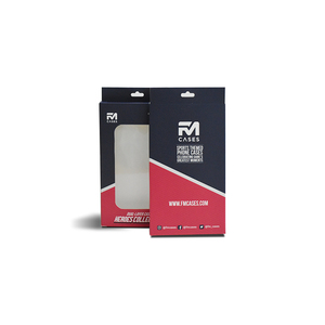 Tùy Chỉnh Treo Bao bì hộp điện thoại trường hợp giấy Bao bì hộp với cửa sổ rõ ràng cho điện thoại di động trường hợp - Product Image 2