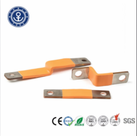 Barre omnibus flexible en cuivre pour distribution d'énergie de véhicules électriques, type laminé, 99,9 % T2 C1100 nickelé/étainé, orange, certifiée CE