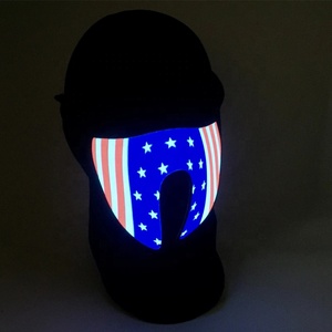 Youpin Ecodi — demi-masque facial éclairage led, masque facial coloré avec musique activé, pour fête halloween - Product Image 2