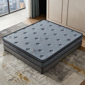 Matelas à ressorts matelassé sur mesure, durable, doux et confortable pour hôpital, en tissu tricoté gris 450g/m² en coton, enroulé en boîte, fermeté moyenne - Product Image 1