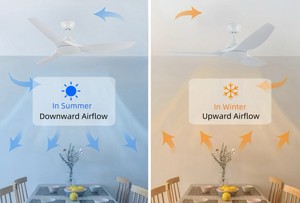 Jk ZS-52-24005WH Bắc Âu Trang Trí Tốt Nhất Chất Lượng Cao 52 Inch 3 Abs Lưỡi Quạt Trần <span class=keywords><strong>DC</strong></span> Điều Khiển Từ Xa - Product Image 3