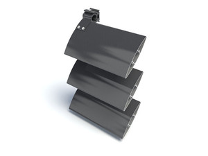 Ventilador de perfil de aluminio anodizado personalizado, nuevo diseño moderno, lámina de aluminio ovalada de construcción - Product Image 6