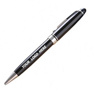 Bolígrafos de Metal Negro Premium - Grabado Personalizado para Regalos Empresariales y Promociones - Product Image 1