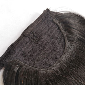 天然100%人毛レミーヘア染色済み編み込み式ドローストリングラップマシンメイドダブルウェフトスーパーダブルドローン抜け毛防止シルキーエクステンション - Product Image 6