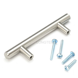 Stainless Steel Cabinet <strong>Door</strong> Drawer <strong>Knob</strong> Pull Furniture Hardware Accessories T Bar Handle <strong>Matte</strong> <strong>Black</strong> Kitchen Cabinet Handles - Product Image 3