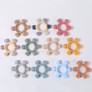 11 colores sin BPA suave y texturizado silicona mordedor alivio calmante dolor encías masticar juguetes infantiles bebé dentición juguete - Product Image 3