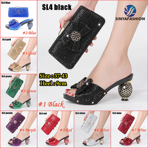 Sinya vendita calda italiana <span class=keywords><strong>scarpe</strong></span> da donna e borsa abbinata Set <span class=keywords><strong>scarpe</strong></span> con tacco alto africano e Set di pochette <span class=keywords><strong>per</strong></span> <span class=keywords><strong>la</strong></span> festa nuziale <span class=keywords><strong>sposa</strong></span> PU - Product Image 6
